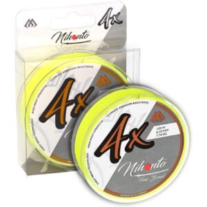 Mikado Braided Line - Nihonto Fine Braid - 0.14mm/9.7kg/150m - Fluo Yellow