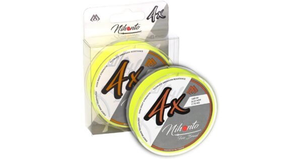 Mikado Braided Line - Nihonto Fine Braid - 0.14mm/9.7kg/150m - Fluo Yellow