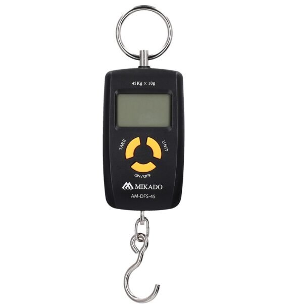 The Mikado Fishing Scale - Digital 45kg, provides reliable accuracy for weighing single fish or your entire catch.
