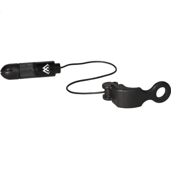 Improve your fishing success with the Mikado Bait Indicator in Black, built for pinpoint accuracy and responsiveness. This hanger-type bite indicator features a flexible arm and a weighted head, which both keep your line steady and detect even the lightest bites.
