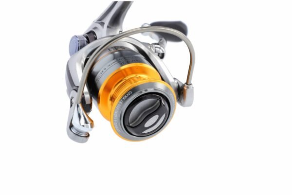 The Mikado River Flow 5004 FD reel - expertly crafted for demanding fishing adventures. Its design has been rigorously tested in river currents, ensuring reliable performance during spinning and bottom angling.