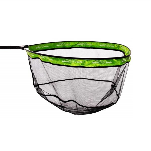 A strong landing net head with an aluminium frame, designed for large fishes.