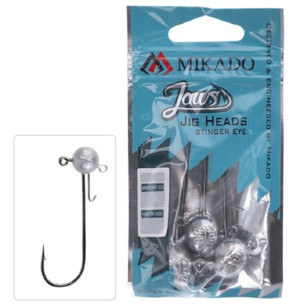 Mikado Jig Head - Jaws Stinger Eye - 15gr-4/0 BN - 3 pcs