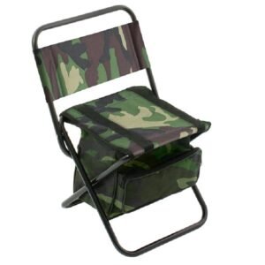 The Mikado Camouflage Chair - designed for anglers seeking comfort and reliability on long fishing trips. Crafted from high-quality materials, it offers durability and support for extended use.