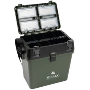 The Mikado Box Seatbox ABM 317 (37x24x37.5 cm) - crafted for anglers seeking durability and multifunctionality.