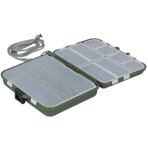Mikado Box - Double-sided for lures, with handle H376 (12.5x10.5x3.5cm)