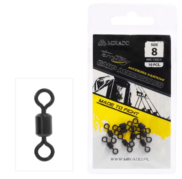 Mikado Swivel with snap quick change no 8 - 10 pcs