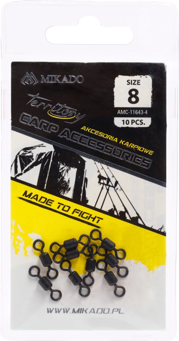 Mikado Swivel with snap quick change no 8 - 10 pcs