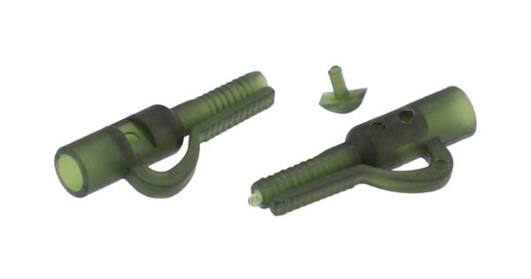 SAFETY CLIP - LEAD CLIP WITH PIN - DARK GREEN - 10 pcs - Image 2