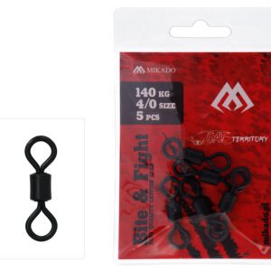 ROLLER SWIVEL - NO 3/0 - BLACK MAT- 105KG - 5 pcs.