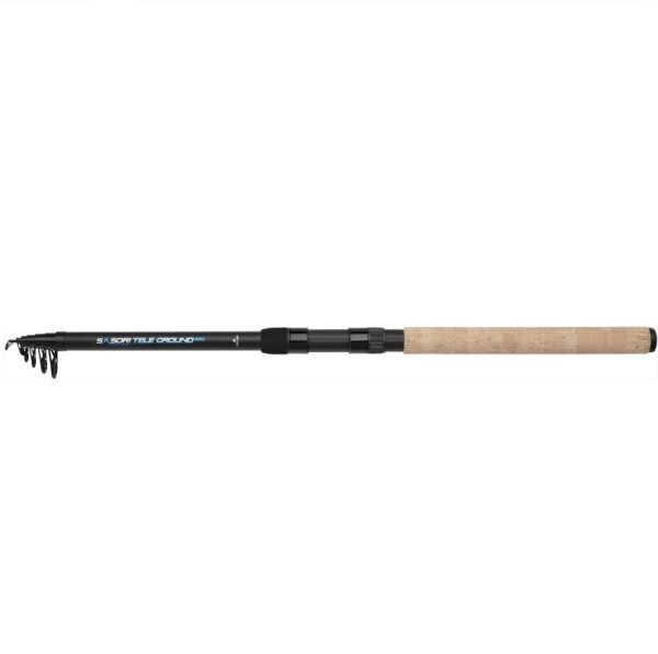 Sasori Tele Ground is a universal telescopic rod that allows to angle with a float, a sinker and with a feeder. It is a great choice for all sorts of stagnant and flowing waters.