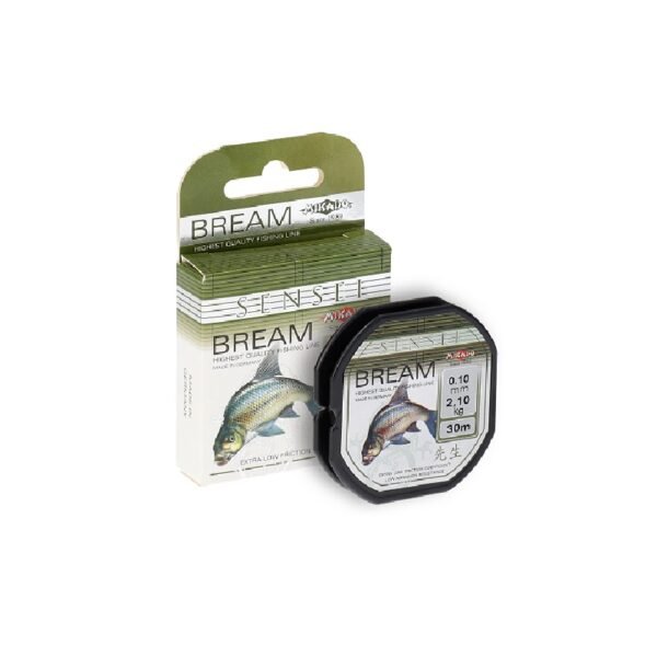The Mikado Sensei Bream 0.10mm fishing line offers unparalleled strength and smoothness for non-predatory angling.