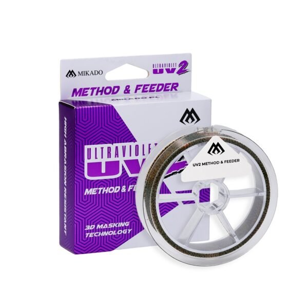 Introducing the Mikado Line Ultraviolet II Method&Feeder 0.18mm/6.85kg/150m, a high-class fishing line specifically designed for method and classic feeder fishing.