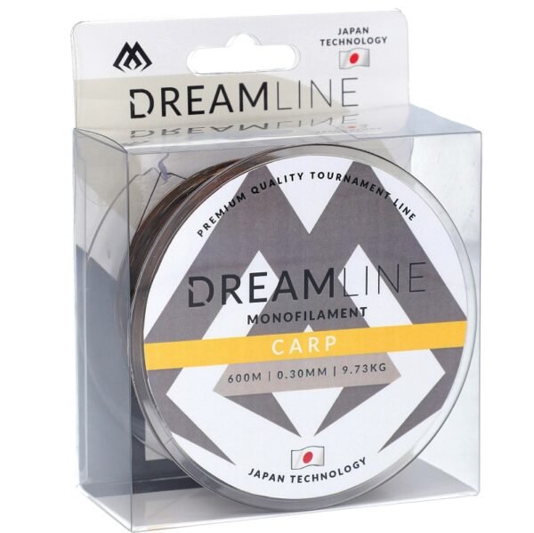 The Mikado Dreamline Carp 0.40mm/16.56/600m offers superior strength and performance for carp fishing.