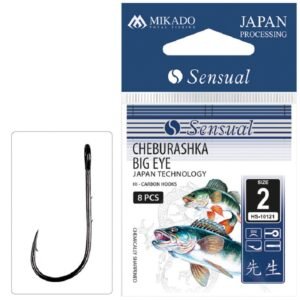 The Mikado Hook Sensual Cheburashka Big Eye - a highly efficient hook designed specifically for rigging soft lures.