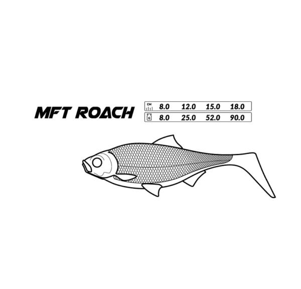 Original painting created, thanks to the experience of the entire MFT team, combined with strong mirroring and wide tail work guarantees success on any water. SIZES