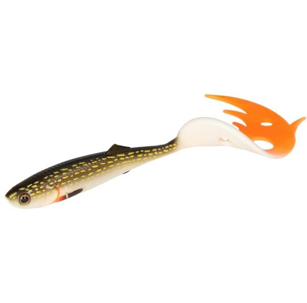The Mikado Lure Sicario Pike Tail 10.5cm in Pike color is designed to deliver exceptional performance in predator fishing. Its specially crafted twister tail generates dynamic movement that captivates the attention of even the most passive predators.