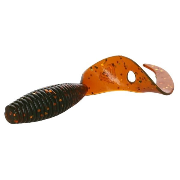 The Mikado Lure Twister 64mm/Motoroil Gold - a top-tier spinning lure designed for universality and reliability.