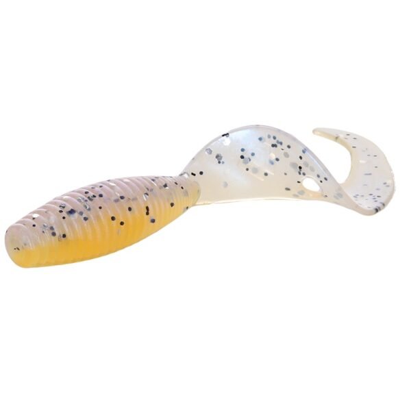 The Mikado Lure Twister 38mm/Salty Carmel offers versatility and effectiveness for anglers of all levels.