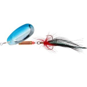 The Mikado Spinner Blaster With Tassel 5 Silver/00H - designed to boost your success in perch and trout fishing.