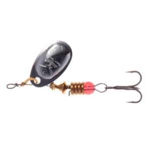 The Mikado Spinner Blaster NO 00 Silver/00 - a universal, lightweight lure perfect for a range of freshwater fishing conditions.