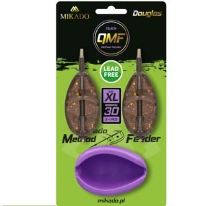 The Mikado Method Feeder "Douglas" Q.M.F. Set XL offers anglers a practical, efficient way to fish with its Quick Method Feeder (Q.M.F.) system.