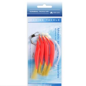 The Mikado Sea SET  features high-quality soft lures designed for effective pilker angling.
