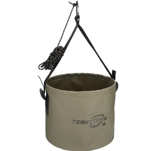 The Mikado Collapsible Water Bucket combines portability with stability, making it ideal for fishing trips.
