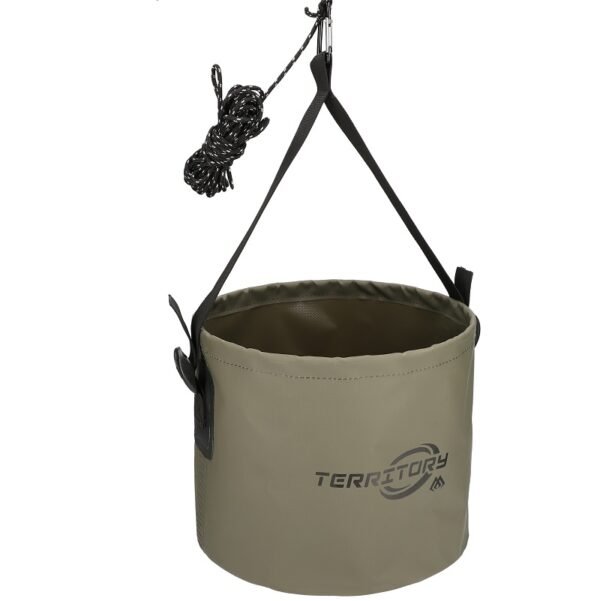 The Mikado Collapsible Water Bucket combines portability with stability, making it ideal for fishing trips.