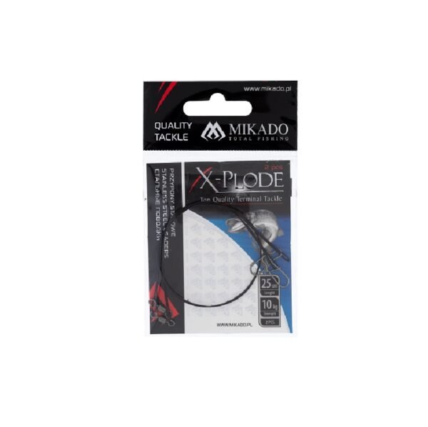 The Mikado Steel Leader with Swivel and Stafety Snap - designed for durability and strength.
