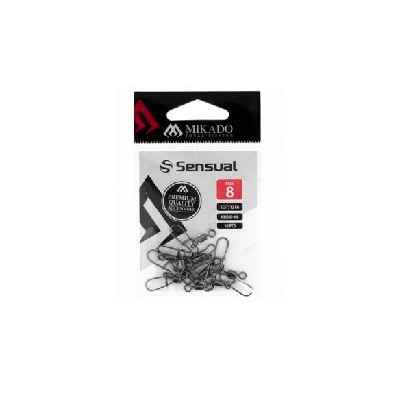 The Mikado Roller Swivel with Fastlock Snap NO 6 BN - a must-have for anglers who seek security and ease.