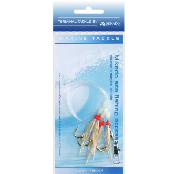 The Mikado Sea Set - Fish Skin Rig - Holo #04 - a must-have for successful herring fishing.