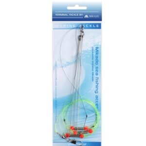 The Mikado Sea Set - Steel Boom Rig - perfect for sea anglers targeting various fish species.
