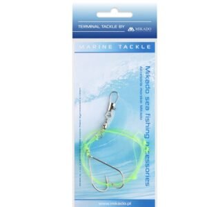 The Mikado Sea Set - Simple Boom Rig 0.60mm - ideal for sea anglers targeting various fish species.