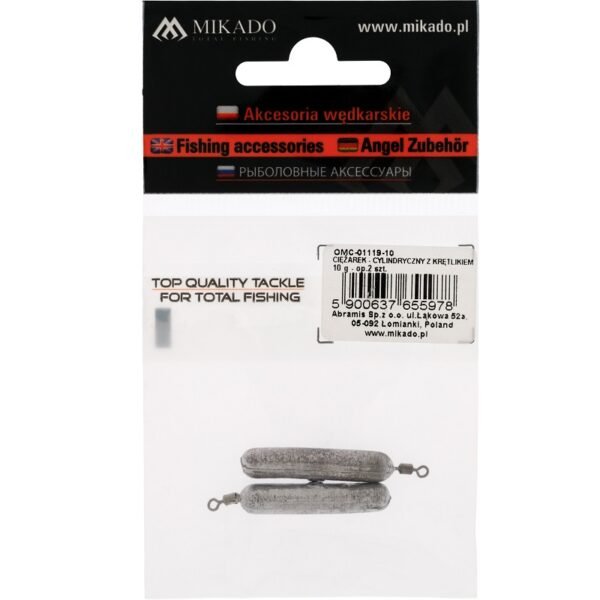 Mikado Lead - Cylindrical with Swivel - 15g - 2 pcs - Image 3