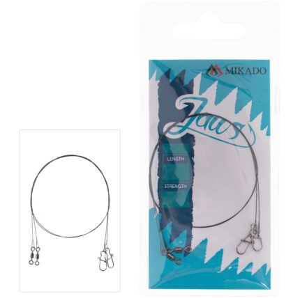 Mikado Tungsten Leader Jaws-Light -  35cm/10kg - 2 pcs