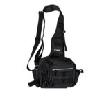 Cap-VIS Spinning Fishing Sling Bag – Compact Tackle Bag - 40x25x15 - Black