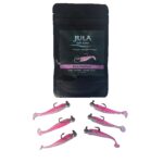 Cap-VIS JULA Pink Pearl Pre-Rigged Soft Baits 7cm – Ready-to-Fish Jig Head Lures 5g (6 pcs)