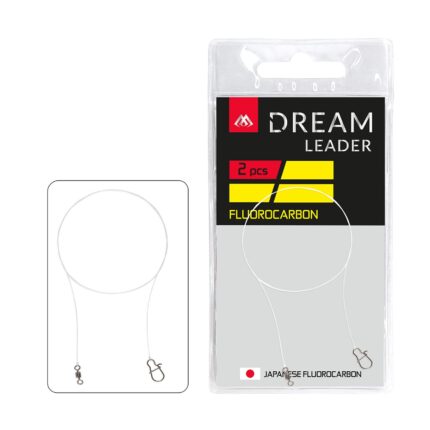 The Mikado Dream Leader Fluorocarbon is a specialist predator leader made from high-quality Japanese fluorocarbon.